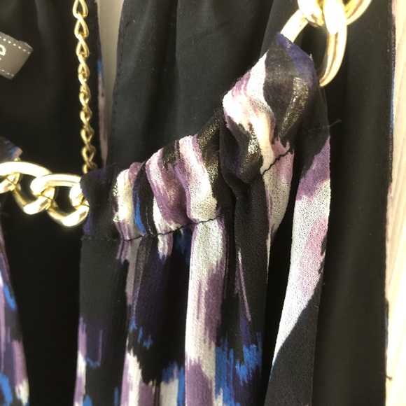 Leopard print Muse dress with gold accents, sz XS - Picture 3 of 4